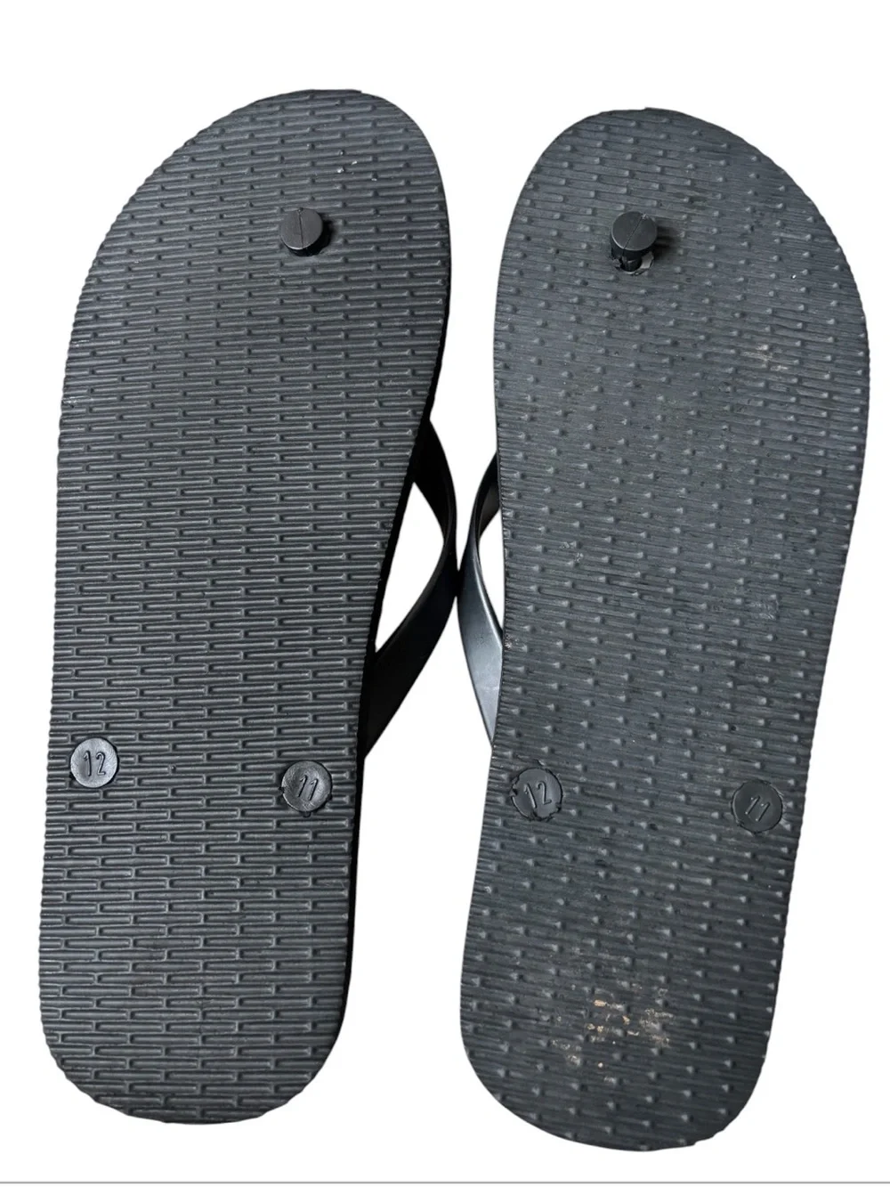 Armani Exchange Black Flip Flop Sandals with White Logo Print